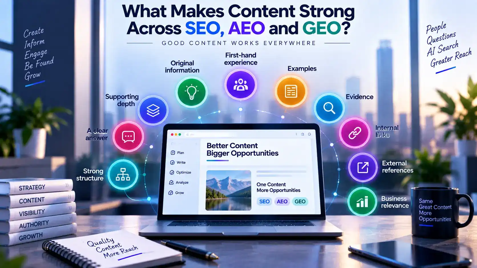 Making Content Strong Across SEO AEO GEO