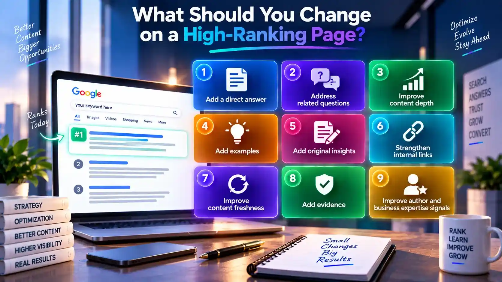 Changes needs to be done on High ranking Page