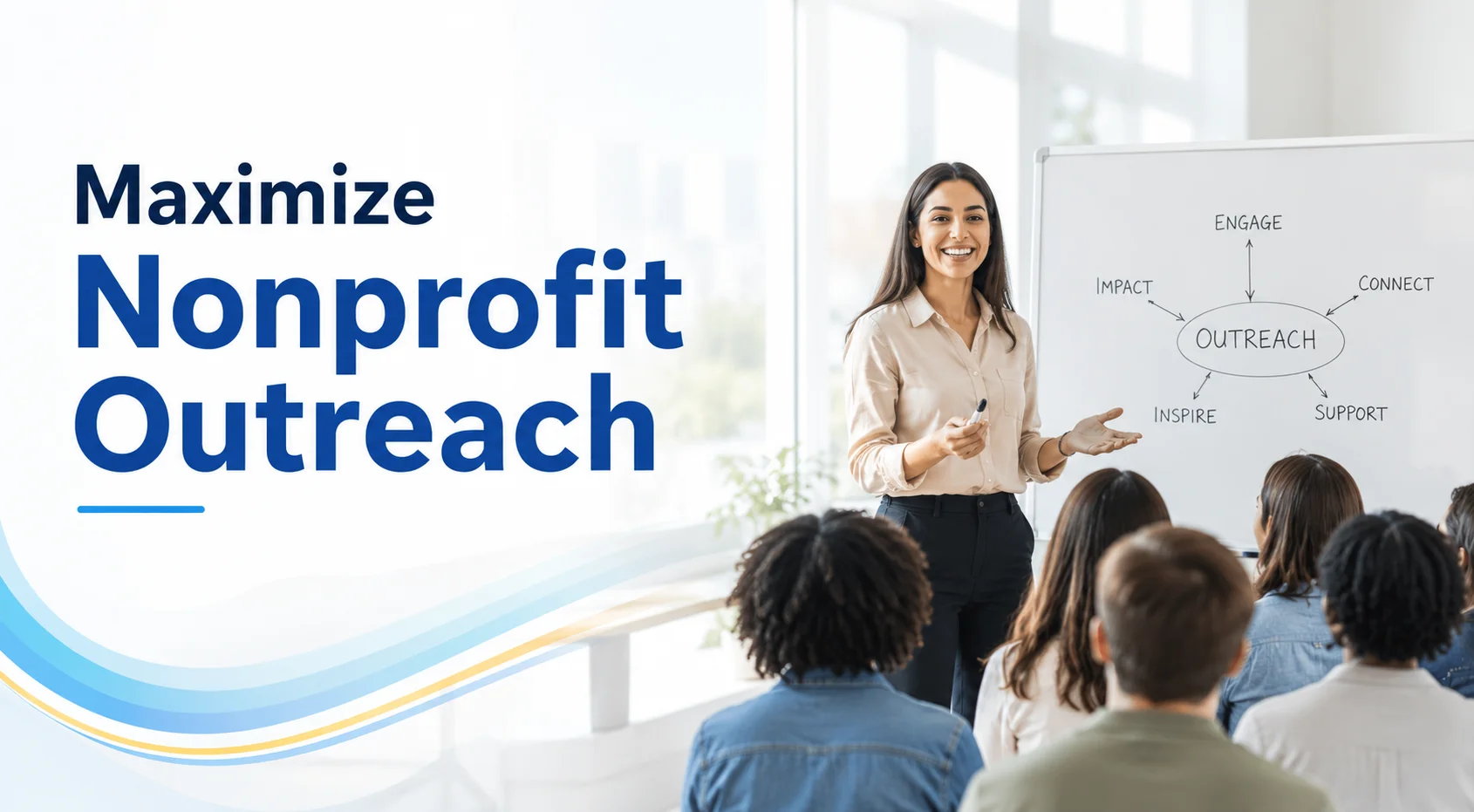 Nonprofit marketing team reviewing Google Grants campaign results