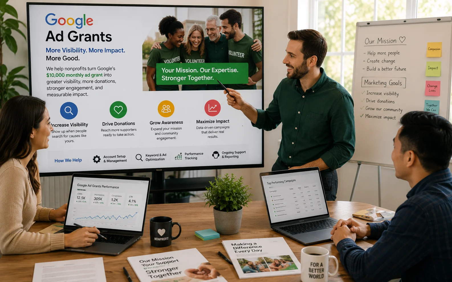 Nonprofit marketing strategy discussion
