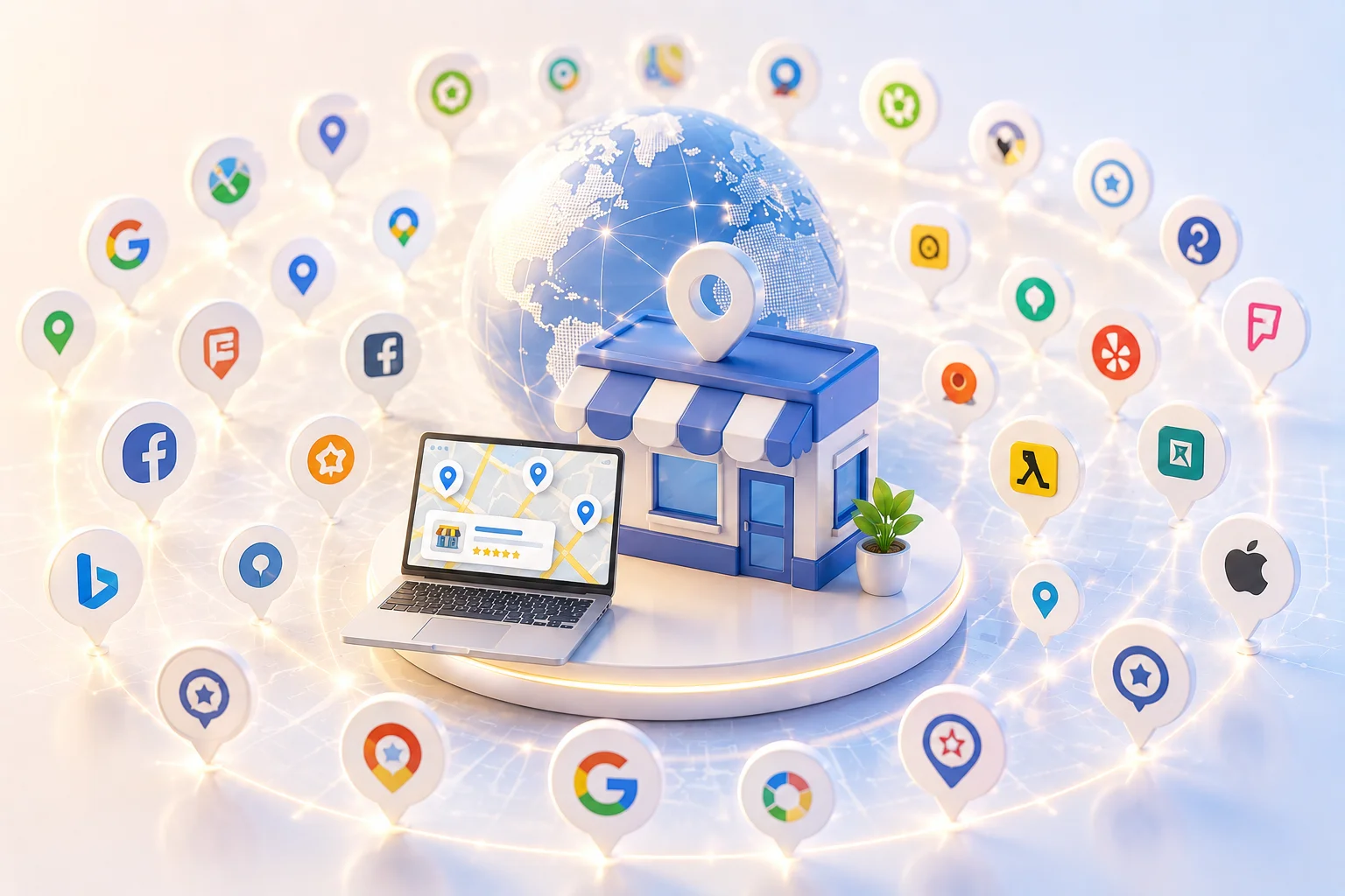 Accurate listings across 70+ top directories
