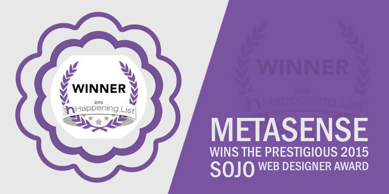 MetaSense Wins The Prestigious 2015 SOJO Web Designer Award